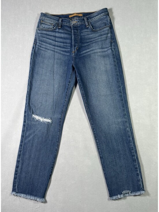 Joe's Jeans Denim - Joe's Jeans The Honor High Rise Vintage Straight Crop Kehlan Distressed Size 28